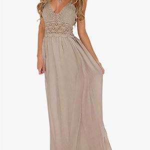 Nude maxi dress ( never worn)